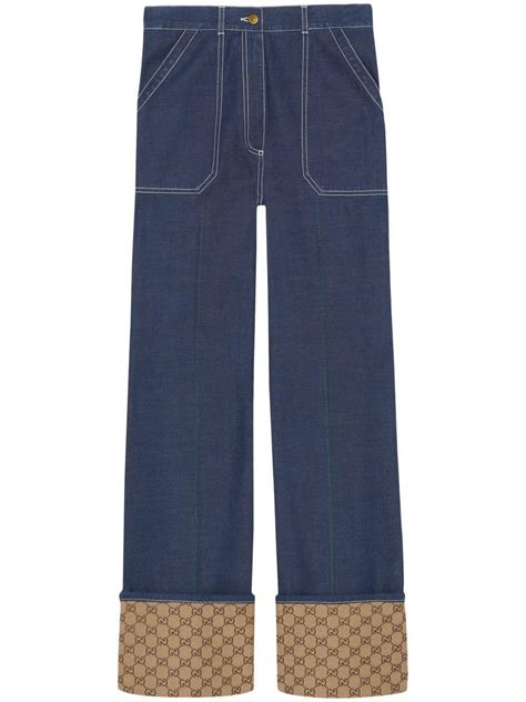 pantalone gucci donna|Gucci denim jeans.